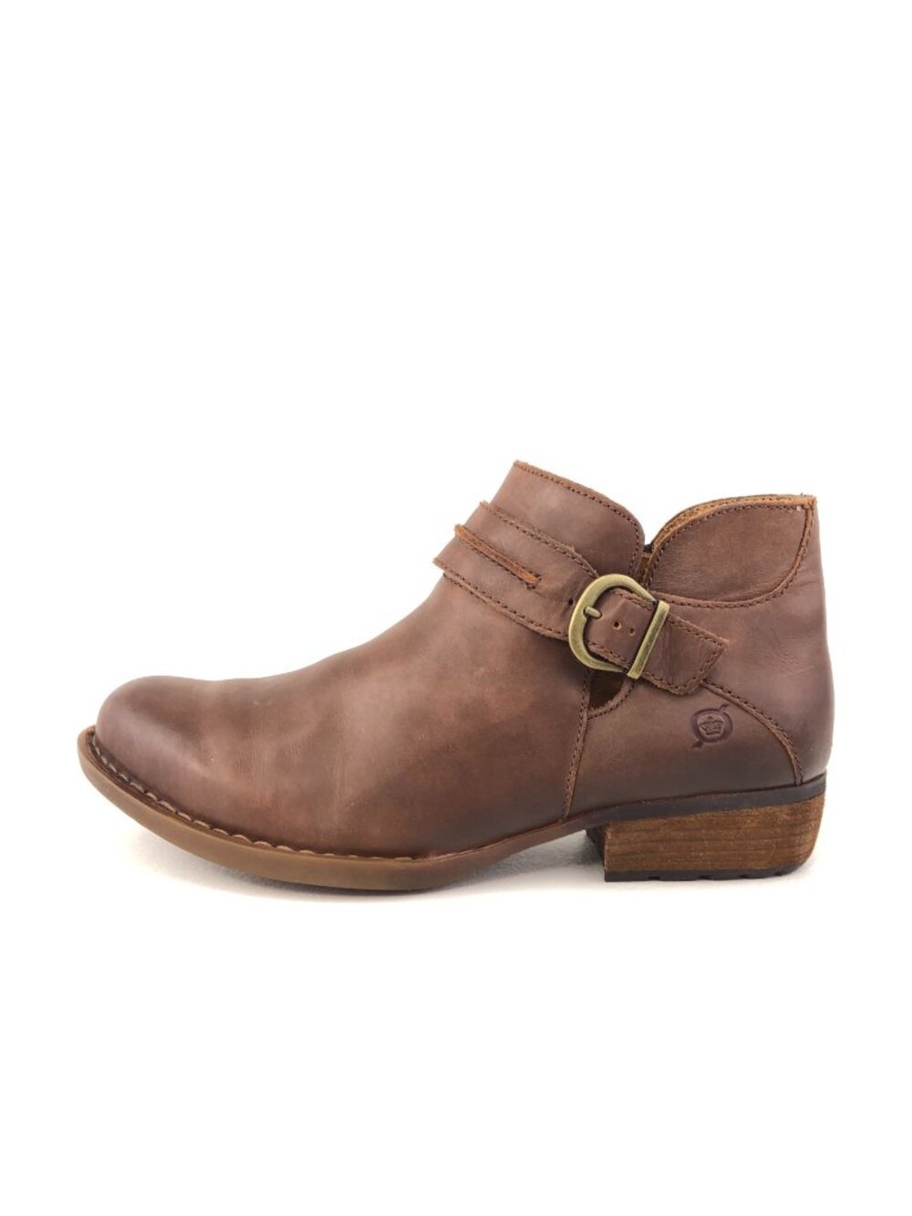 Born Kati Brown Leather Ankle Boots 8.5 M